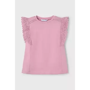 Mayoral tricou de bumbac pentru copii culoarea roz, 3010 imagine