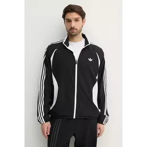 adidas Originals bluză Teamgeist bărbați, culoarea negru, cu imprimeu, JC6227 imagine