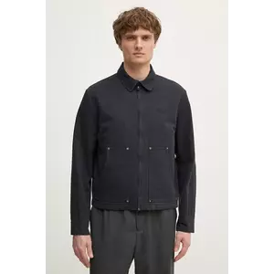 ZADIG&VOLTAIRE jacheta de bumbac culoarea negru, de tranzitie, WMOW01399 imagine