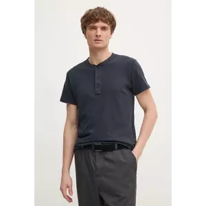 Rag & Bone tricou din bumbac barbati, culoarea albastru marin, neted, M000T906G imagine