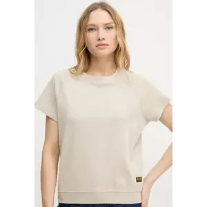 G-Star tricou din bumbac femei, culoarea bej imagine