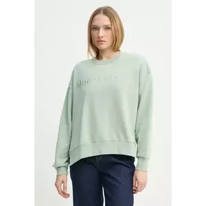 Marc O'Polo hanorac de bumbac femei, culoarea verde, cu imprimeu, 502407354033 imagine