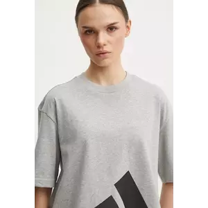 adidas tricou Essentials femei, culoarea gri, JG8738 imagine