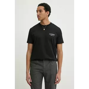 Iceberg tricou din bumbac barbati, culoarea negru, cu imprimeu, F046 6327 imagine