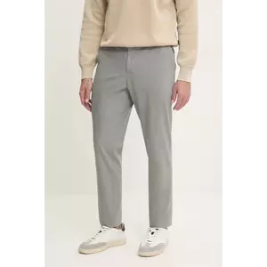 BOSS pantaloni din lana culoarea gri, mulata, 50535709 imagine