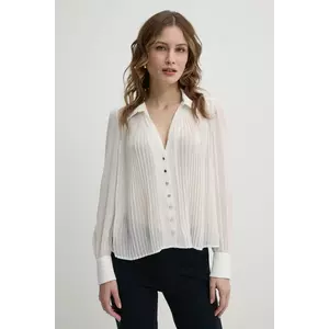 Morgan camasa CPLIA femei, culoarea bej, cu guler clasic, regular, CPLIA imagine