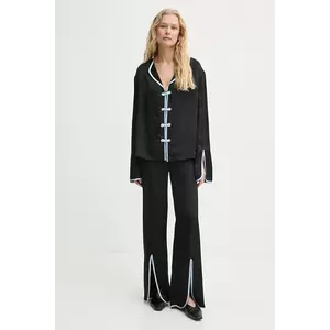 The Sleeper pijama femei, culoarea negru, satin, HC2402CPP imagine