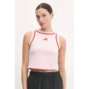 adidas top W CB Color Pop femei, culoarea roz, JD5554 imagine