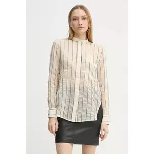 Day Birger et Mikkelsen camasa Yrsa femei, culoarea bej, cu guler stand-up, relaxed, DAY65243773 imagine