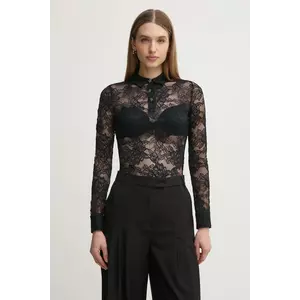 Morgan bluza TELO femei, culoarea negru, modelator, TELO imagine