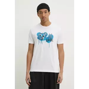 Iceberg tricou din bumbac barbati, culoarea alb, cu imprimeu, F043 6306 imagine