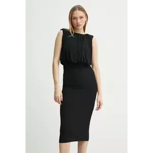Day Birger et Mikkelsen rochie Virgine culoarea negru, midi, mulată, DAY65243771 imagine