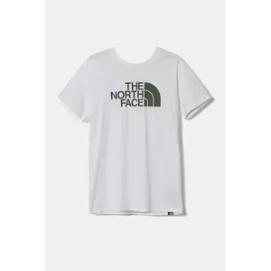 The North Face tricou copii S/S EASY TEE culoarea alb, cu imprimeu, NF0A8DRN9ZN1 imagine