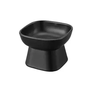 Yamazaki castron pentru animalul de companie Tower 200 ml culoarea negru imagine