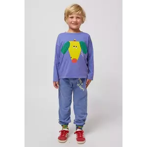 Bobo Choses pantaloni de trening din bumbac pentru copii cu imprimeu, 125AC077 imagine