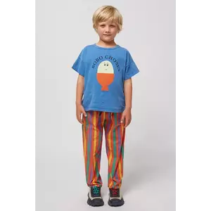 Bobo Choses pantaloni de trening pentru copii culoarea portocaliu, modelator, 125AC085 imagine