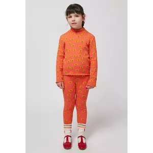 Bobo Choses leggins copii Sunflower culoarea portocaliu, modelator, 125AC075 imagine