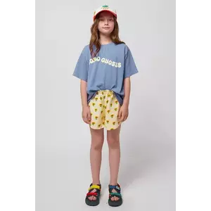 Bobo Choses pantaloni scurți din bumbac pentru copii Sunflower culoarea galben, modelator, 125AC051 imagine