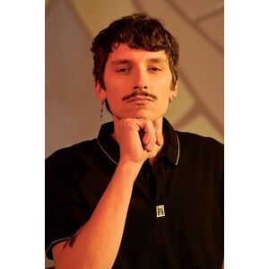 Medicine tricou polo barbati, culoarea negru, cu imprimeu imagine