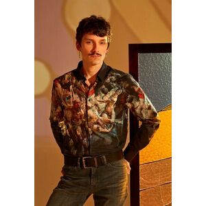 Medicine camasa barbati, cu guler clasic, regular imagine