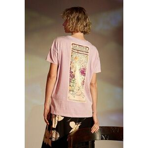 Medicine tricou din bumbac femei, culoarea violet imagine