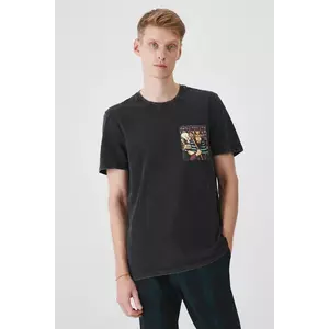 Medicine tricou din bumbac barbati, culoarea gri, cu imprimeu imagine