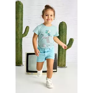 Mayoral pantaloni scurti copii culoarea turcoaz, neted, 234 imagine