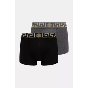 Versace boxeri 2-pack barbati, culoarea negru, AU10181 1A10011 imagine