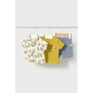 Mayoral Newborn set de bumbac pentru bebeluși culoarea galben, 1205 imagine