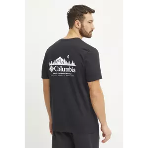 Columbia tricou Hageman barbati, culoarea negru, cu imprimeu, 2076362 imagine