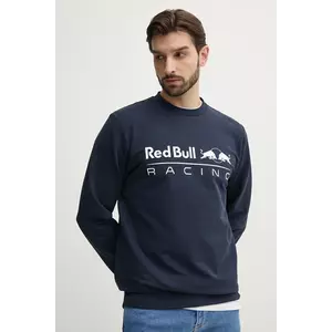Red Bull Racing x Pepe Jeans bluza TEAM LOGO CREW barbati, culoarea albastru marin, cu imprimeu, RM580017 imagine