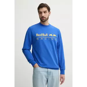 Red Bull Racing x Pepe Jeans bluza TEAM LOGO CREW barbati, culoarea violet, cu imprimeu, RM580017 imagine