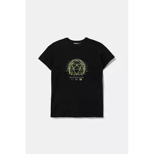 The North Face tricou de bumbac pentru copii GRAPHIC RELAXED S/S TEE culoarea negru, cu imprimeu, NF0A8AXGJK31 imagine