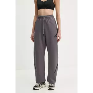 adidas pantaloni de trening Z.N.E. culoarea violet, cu imprimeu, JC5411 imagine