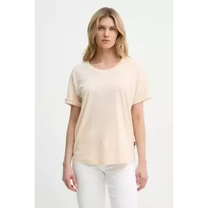 G-Star tricou din bumbac femei, culoarea bej imagine