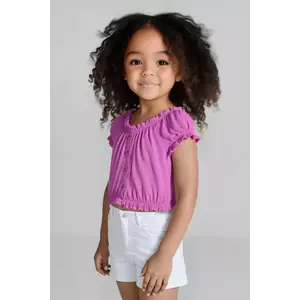 Mayoral pantaloni scurti copii culoarea alb, neted, 234 imagine