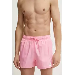 adidas pantaloni scurti de baie 3S BLD SH 3IN culoarea roz, JD6520 imagine
