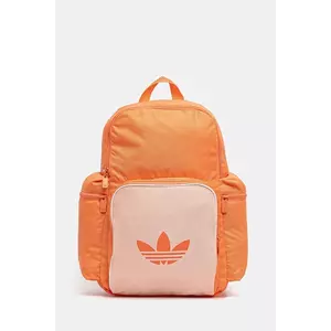adidas Originals rucsac Adicolor femei, culoarea portocaliu, mare, cu imprimeu, JD5531 imagine