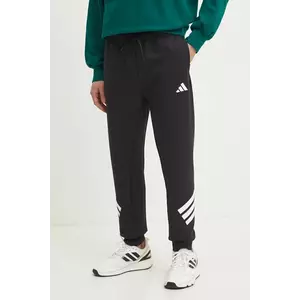 adidas pantaloni de trening Future Icons culoarea negru, cu imprimeu, JD4863 imagine