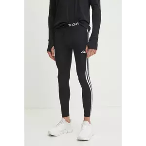 adidas Performance leggins de antrenament Techfit culoarea negru, cu imprimeu, IN5587 imagine