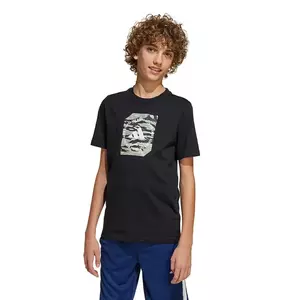 adidas tricou de bumbac pentru copii culoarea negru, cu imprimeu, JM8234 imagine