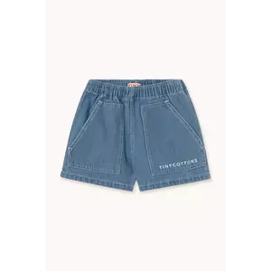 Tinycottons pantaloni scurți din bumbac pentru copii GRAPHIC DENIM SHORT neted, SS25-242 imagine