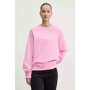 MSGM hanorac de bumbac femei, culoarea roz, cu imprimeu, 2000MDM503.300000 imagine