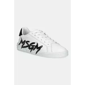 MSGM sneakers din piele culoarea alb, 3841MDS506 imagine