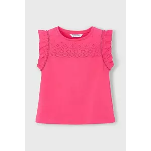Mayoral tricou de bumbac pentru copii culoarea roz, 3020 imagine