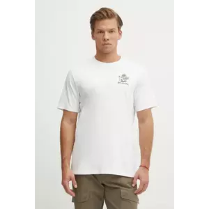 Columbia tricou Hageman barbati, culoarea alb, cu imprimeu, 2076362 imagine