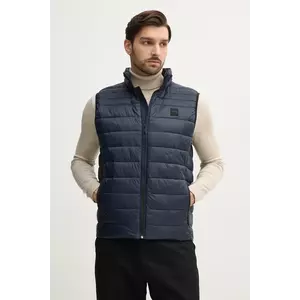 Boss Orange vestă bărbați, culoarea bleumarin, de tranziție, 50530966 imagine