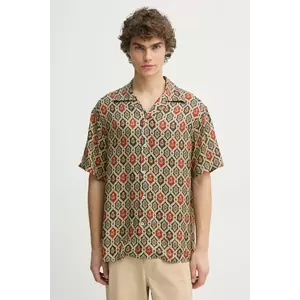 Drôle de Monsieur cămașă La Chemise Ornements bărbați, culoarea bleumarin, relaxed, F-SH198-VI015-NY imagine