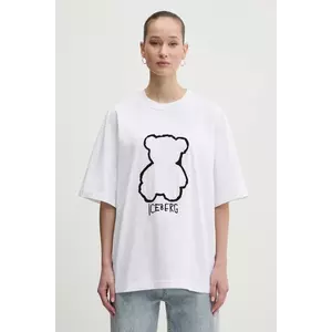 Iceberg tricou din bumbac femei, culoarea alb, F5B2 6327 imagine