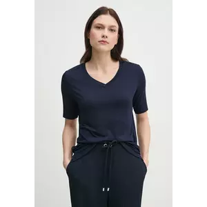 United Colors of Benetton tricou femei, culoarea albastru marin, 3Z12D401G imagine